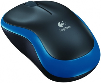 Мышь беспроводная Logitech M185 Wireless темно-синий
