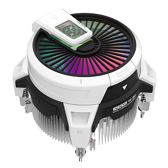 Кулер для процессора ALSEYE W90 (4-pin, 1700/1200/115X, 900-3000 об/мин, 36,7 дБ, Display, ARGB)