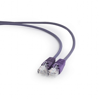 Кабель патч-корд .Patch cord кат.5e  0.25м, Cablexpert, многожильный, фиолетовый