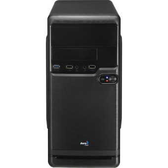 Корпус Aerocool Qs-182 (MiniTower, 2*USB2.0, 1*USB3.0, mATX, без БП) чёрный