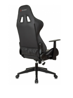 Кресло Zombie GAME RGB черный эко.кожа/ткань крестов