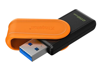 Флешка 256Gb Kingston DataTraveler Exodia S USB3.0, оранжевый/черный