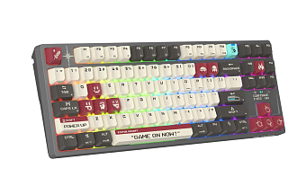 Клавиатура беспроводная A4Tech Bloody WS87 (механика, Wireless/BT/USB, RGB, свитчи: BLMS Red Plus)