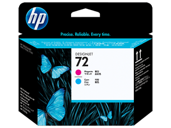 Печатающая головка HP №72 (C9383A)  HP DJ T1100/T610 пурпурный/голубой