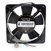 Вентилятор для корпуса 120mm Gembird AC12025B22H (2-pin, 120x120x25мм, AC, 220 B, подшипник, провод 30 см)
