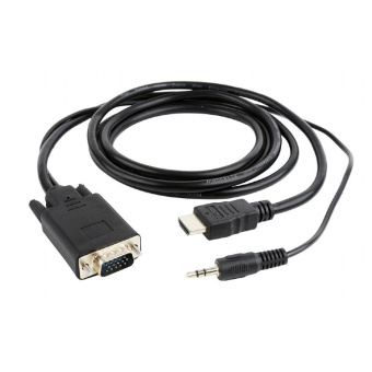 Кабель соединительный HDMI (m) < - > VGA (m) + 3.5 Jack  5.0м, Cablexpert