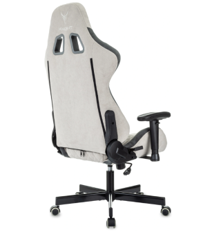 Кресло Knight Regal Fabric светло-серый/серый искусственная замша крестов. металл