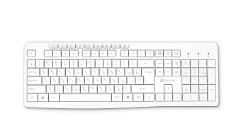 Клавиатура беспроводная Оклик K225W Multimedia белый
