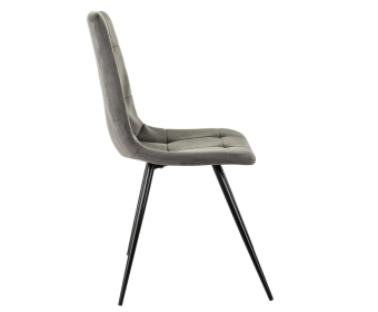 Кресло Бюрократ CH-K1 т.серый Holland 18 металл черный на ножках