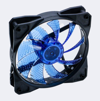 Вентилятор для корпуса 120mm Digma DFAN-LED-BLUE 3-pin Molex LED черный