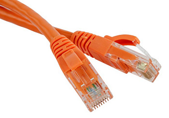 Кабель патч-корд .Patch cord кат.5e  1.0м, Cablexpert, многожильный, оранжевый