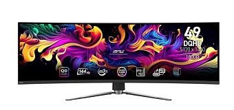 Монитор 49" MSI MPG 491CQP (OLED 5120x1440 0.03ms 175Hz HDMI DP USB-C) Black