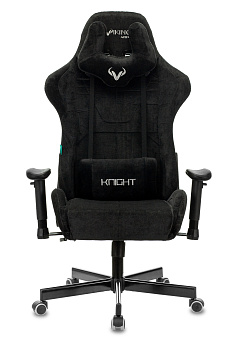 Кресло Zombie VIKING KNIGHT Fabric (ткань, мех. качания, крест. металл, до 150 кг) Черный