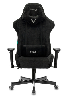 Кресло Zombie VIKING KNIGHT Fabric (ткань, мех. качания, крест. металл, до 150 кг) Черный