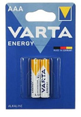 Элемент питания AAA, 1.5V,  2шт, Varta Energy LR03 BL2