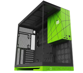 Корпус Geometric Future Model 5 NV Style Limited Edition ATX чёрный/зеленый