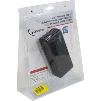 Блок питания для ноутбука Gembird NPA-AC1D (15-20V, 90W) +10 сменных разъёмов