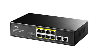 Коммутатор 10 port Cudy GS1010P 1000 Мбит/с 8*PoE