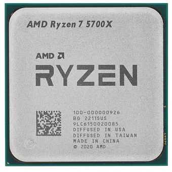 Процессор Socket-AM4 AMD Ryzen 7 5700X (3.4/32Mb/65W/8C16T) OEM