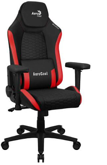 Кресло Aerocool CROWN Leatherette Black Red