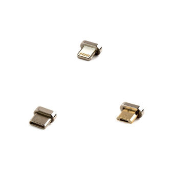 Кабель магнитный USB-A - microUSB+Lightning+USB-C, 1.0м, Cablexpert, магнитный, Серый