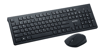 Комплект беспроводной (клавиатура+мышь) Smartbuy 206368AG Wireless черный