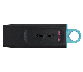 Флешка .64Gb Kingston Exodia DTX/64Gb USB3.1 черный/синий