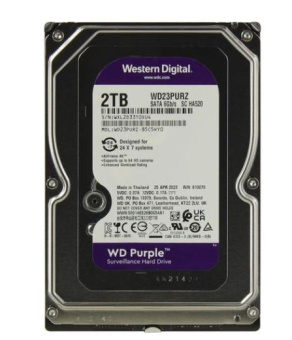 Жесткий диск SATA .2Tb WD Purple 5400rpm 64Mb SATA-3