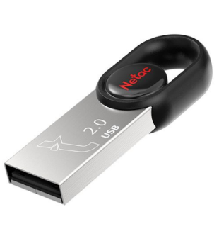 Флешка .32Gb Netac UM2 USB2.0 миниатюрная пластиковая, черный