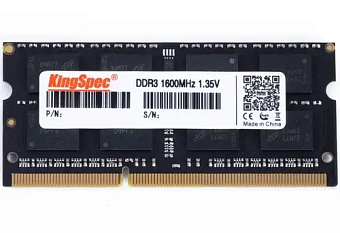 Модуль памяти SODIMM DDR3 8192Mb PC-12800 1600MHz Kingspec 1.35v