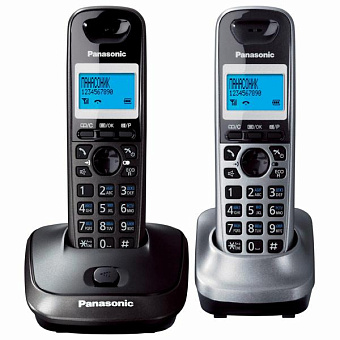 Радиотелефон Panasonic DECT KX-TG 2512 RU2 (АОН, +доп. трубка, спикерфон, полифония, черный)
