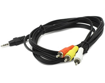 Кабель аудио-видео 3.5Jack (m) < - > 3RCA (m)  2.0м, Cablexpert