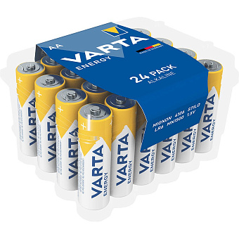 Элемент питания AA, 1.5V, 24шт, Varta Energy LR06 BOX24