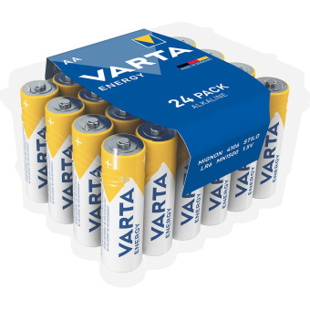 Элемент питания AA, 1.5V, 24шт, Varta Energy LR06 BOX24