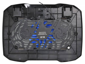 Подставка для ноутбука 15" BURO LCP156 (1000 об/мин, 20дБ, LED-подсветка) черный