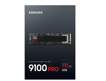 Накопитель SSD M.2 4Tb Samsung 9100 PRO (PCI-E 5.0 x4, 14800/13400 Мбайт/сек)