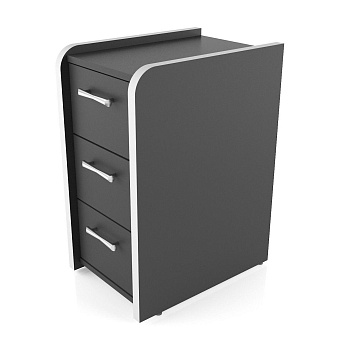 Тумба MaDXRacer COMFORT GTB черный, кромка белая