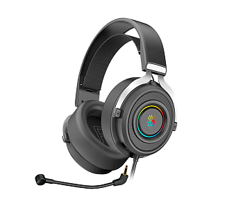 Наушники проводные A4Tech Bloody G535 (микрофон, 20 - 20 000 Гц, 105дБ, 2м, USB) черный-серый