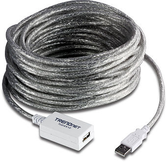 Кабель USB2.0 Am < - > Af удлинительный  5.0м, Aopen (активный)