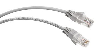 Кабель патч-корд .Patch cord кат.6  5.0м, серый