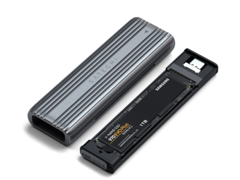 Внешний контейнер Satechi USB-C NVME AND SATA SSD ENCLOSURE Space Gray (серый)