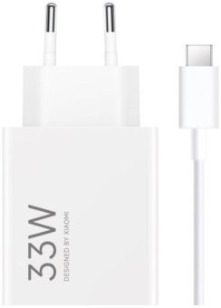 Сетевое зарядное устройство Xiaomi 33W Charging Combo Type-A белый