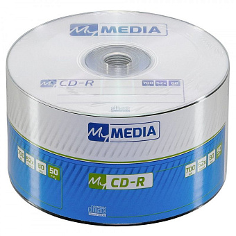 Диск CD-R 700 Mb MyMedia 52x Pack wrap (50шт.)