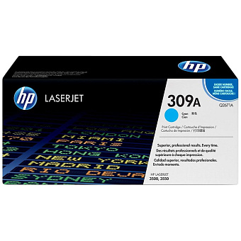 Картридж лазерный HP 309A (Q2671A) для HP 3500/3550/3700, 4000 стр. голубой