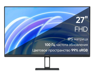 Монитор 27" Xiaomi 2K Monitor A27Qi (IPS 2560x1440 6ms 100Hz HDMI DP) Black