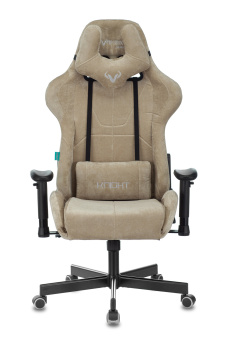 Кресло Zombie VIKING KNIGHT Fabric (ткань, мех. качания, крест. металл, до 150 кг) Песочный