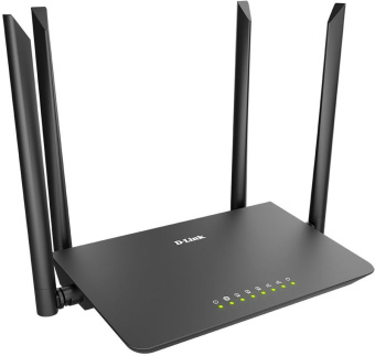 Wi-Fi роутер D-Link DIR-820 AC1200 5 ГГц 100 Мбит/с, черный