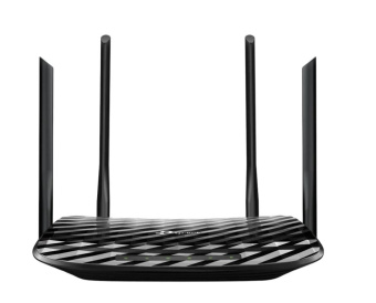 Wi-Fi роутер TP-Link Archer C6 AC1200, 5 ГГц, 1000 Мбит/с, черный
