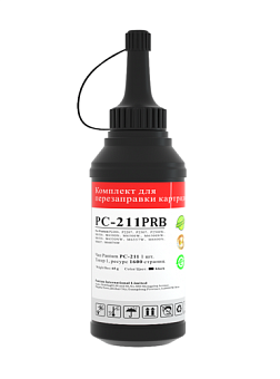 Тонер Pantum PC-211PRB черный флакон (в компл.:чип) для Pantum P2200/P2500/M6500/M6550/M6600, 1600 стр.