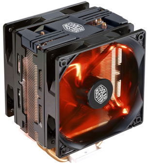 Кулер для процессора Cooler Master Hyper 212 Turbo Red LED (4pin, 1200/115*, 600-1600об/мин, 31дБ)